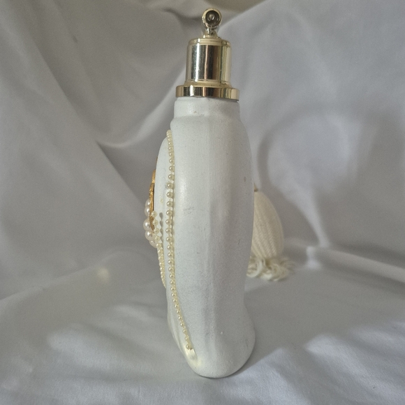 Vintage Capidomonte Berger Italy Perfume Atomizer Bottle Beaded Ceramic - Picture 4 of 7